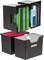 IRIS USA Hanging Plastic Desktop File Box Folders, Letter Size, Magazine File